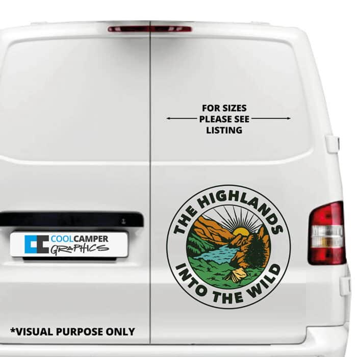 Transporter Camper Van Into The Wild Rear Graphic V2