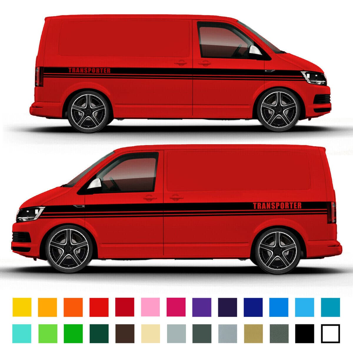 Transporter Camper Van Side Stripe Graphics