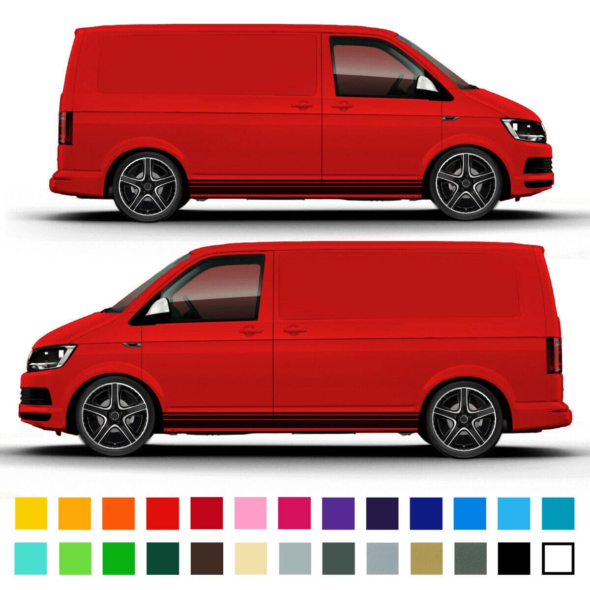 Transporter Camper Van Side Stripe Graphics