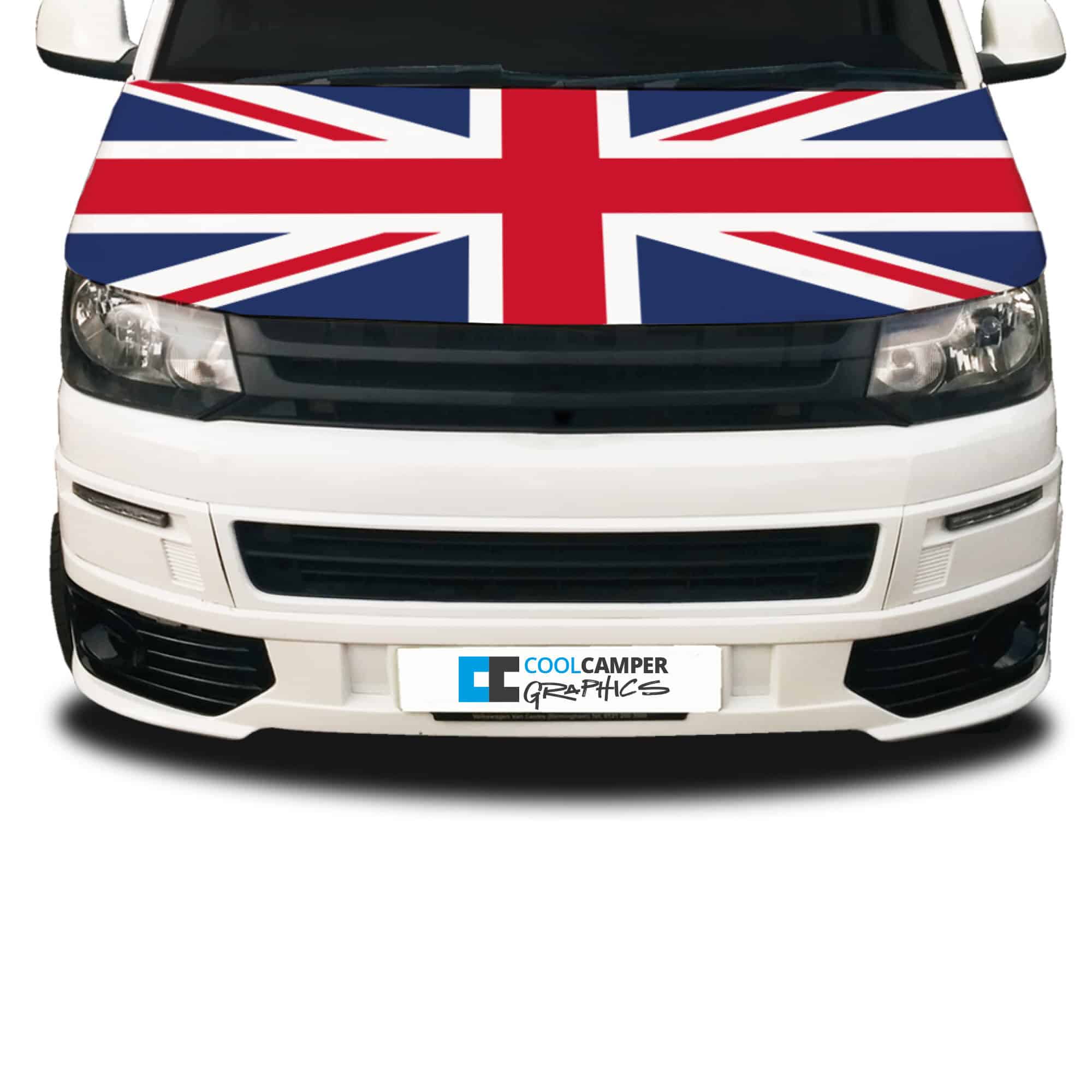 Transporter Camper Van Bonnet Union Jack Wrap Graphic