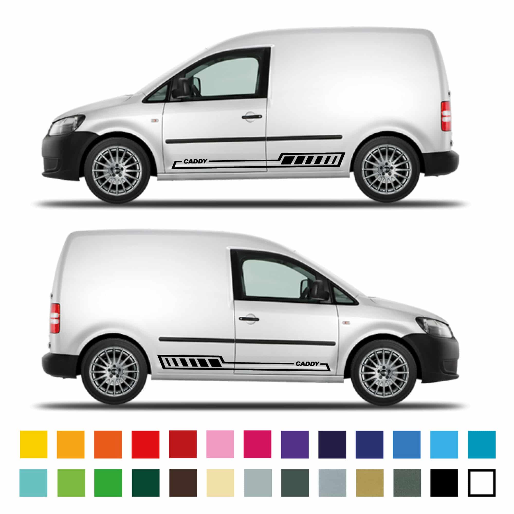 Vw Caddy Side Cell Stripe Graphic