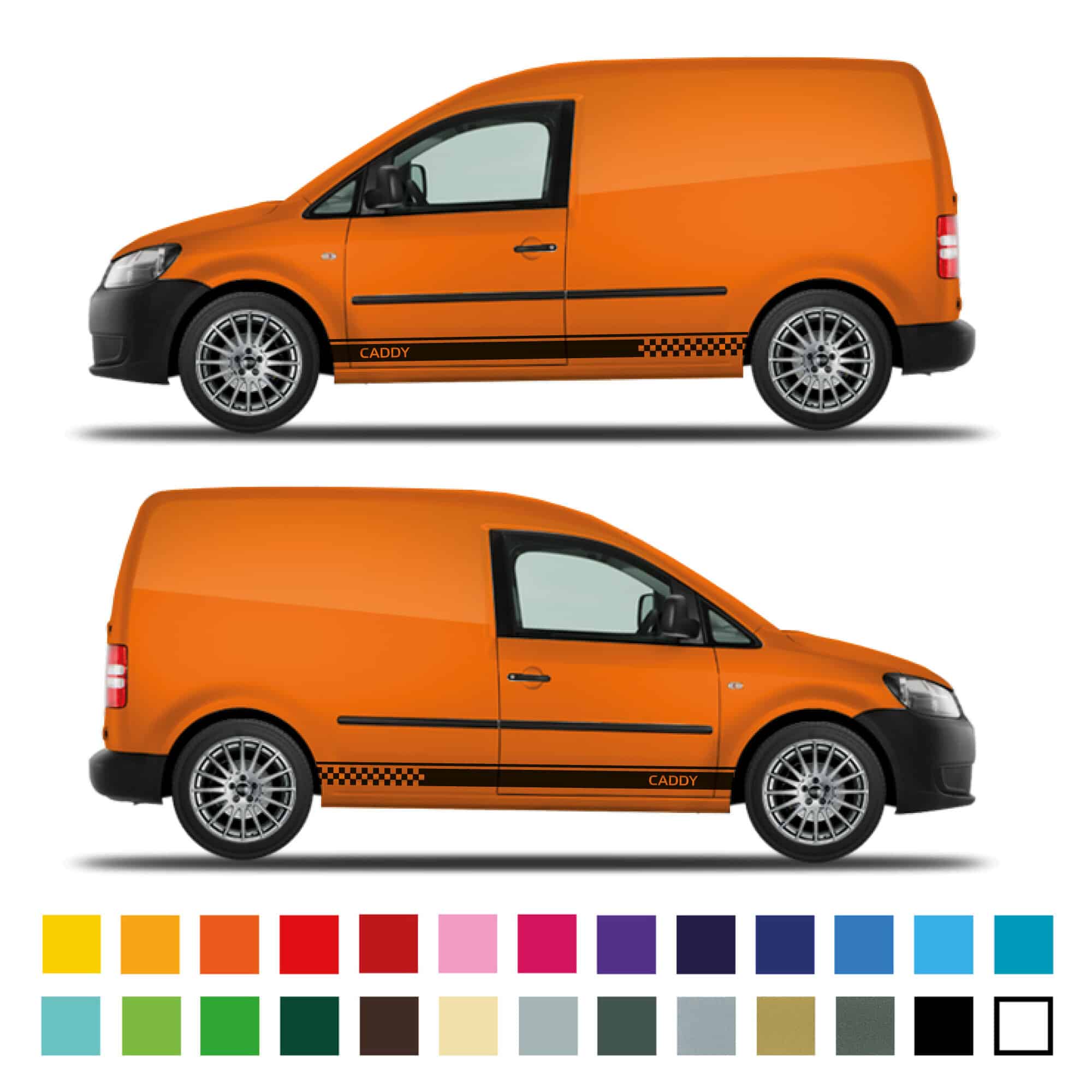 Vw Caddy Side Racing Stripe Graphic