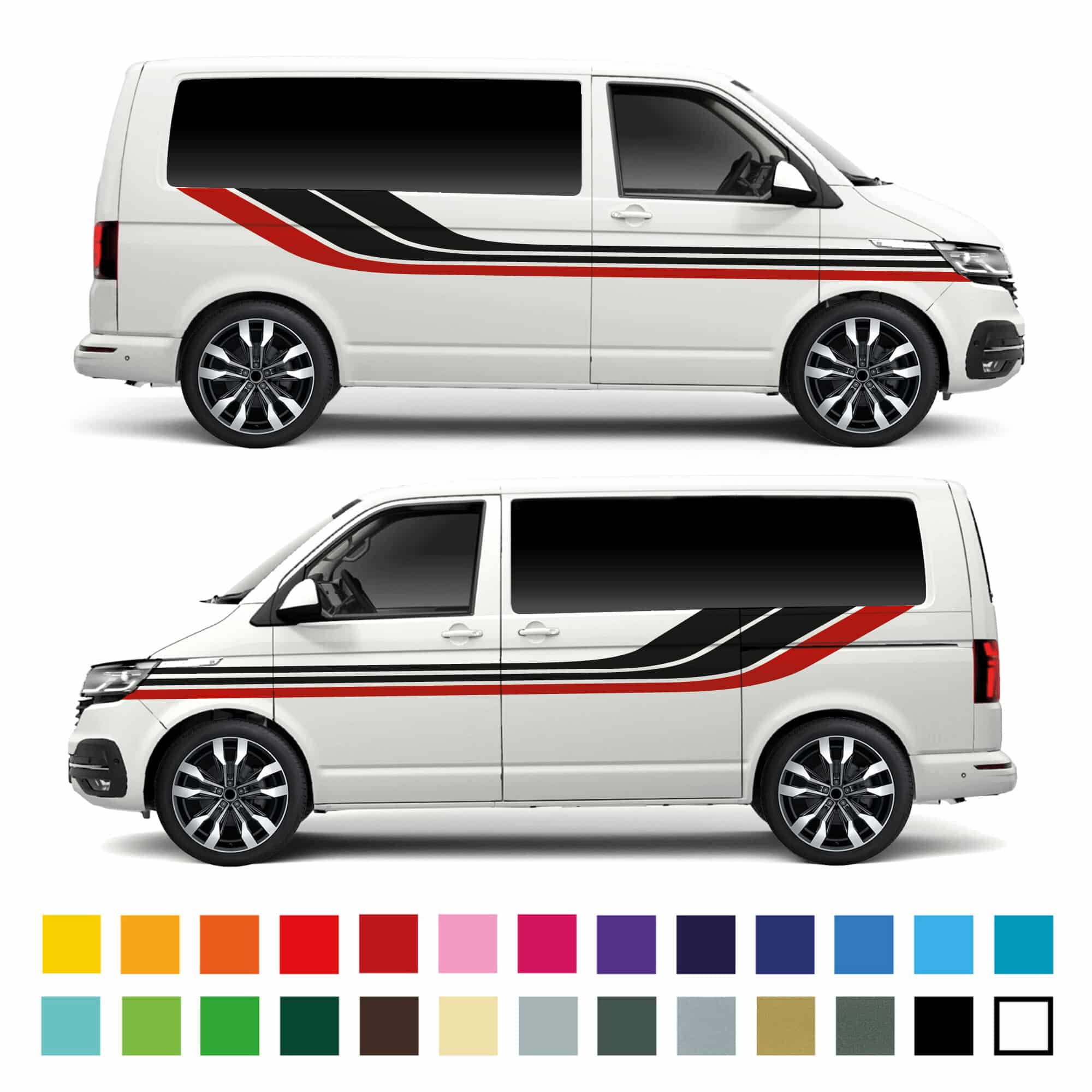 Transporter Camper Van Swoosh Graphic