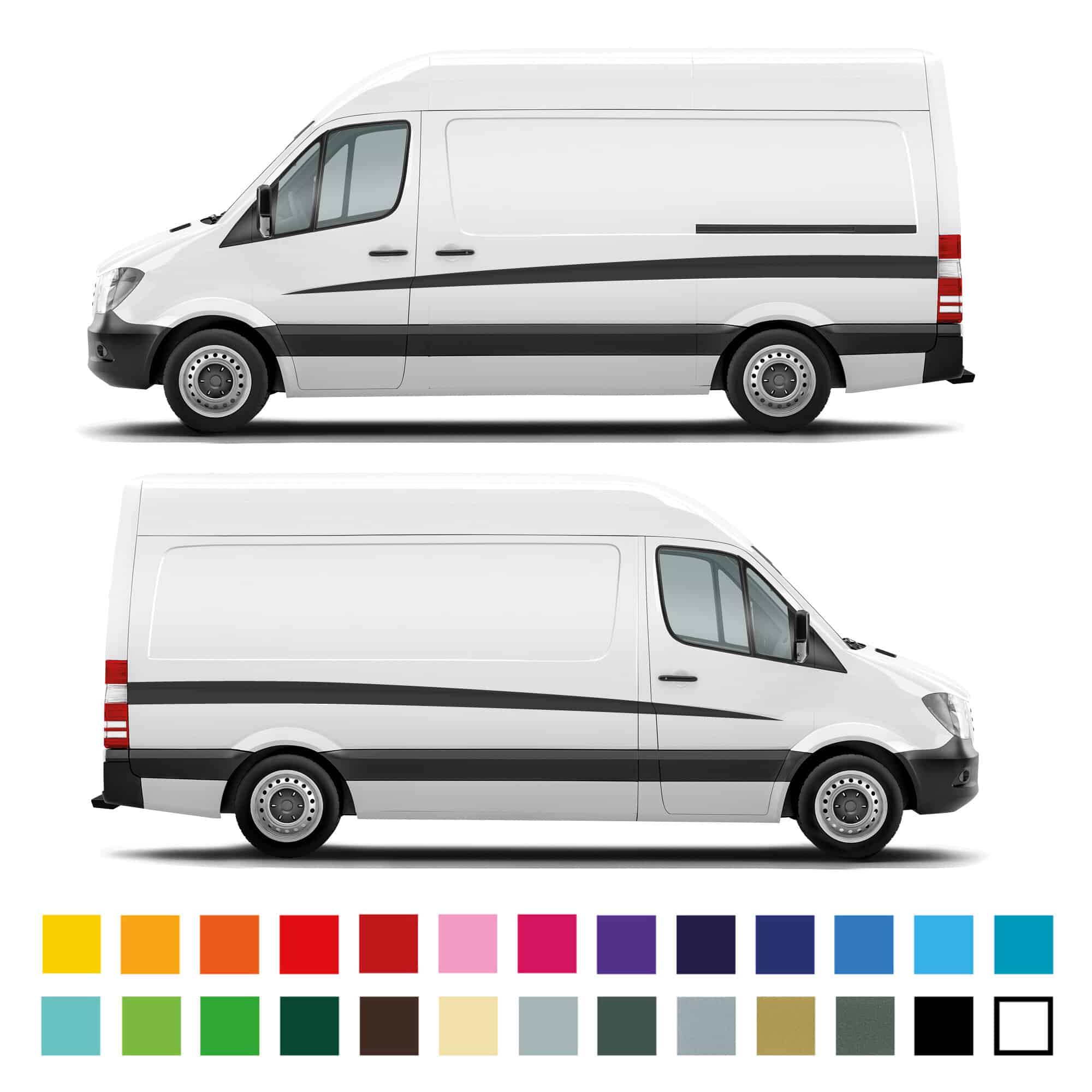 Mercedes Sprinter Swoosh Graphic