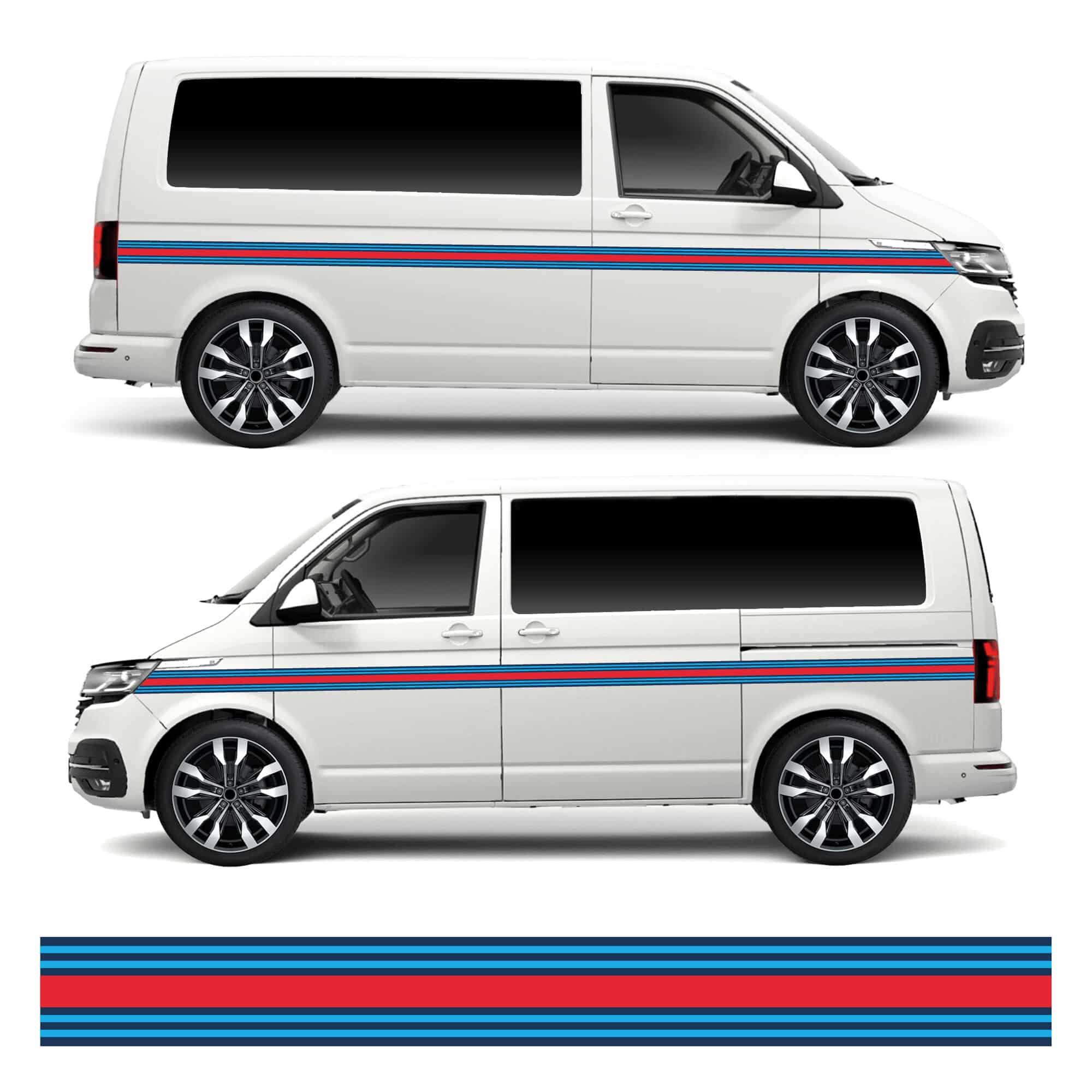 Transporter Camper Van Martini Stripes