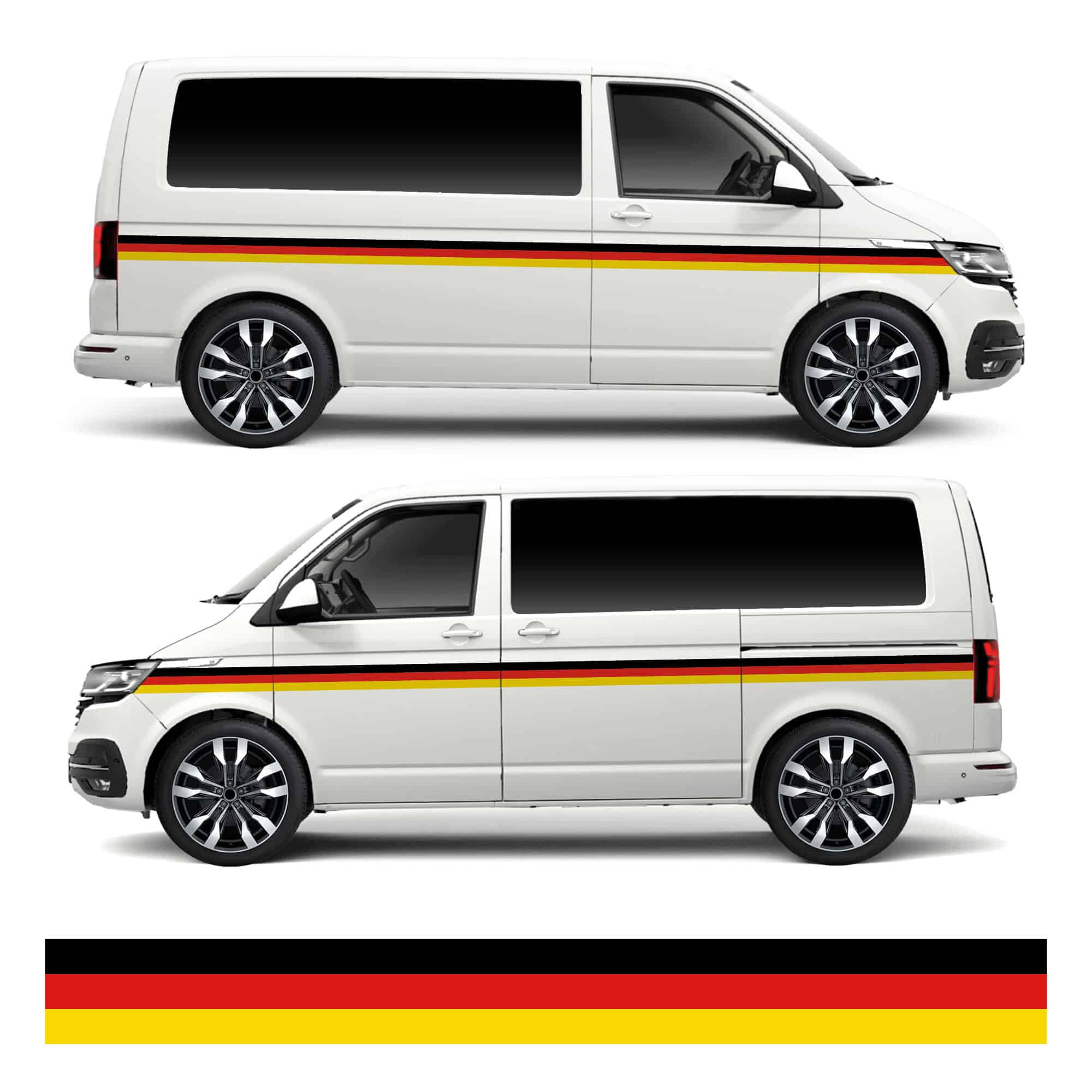 Transporter Camper Van German Stripes