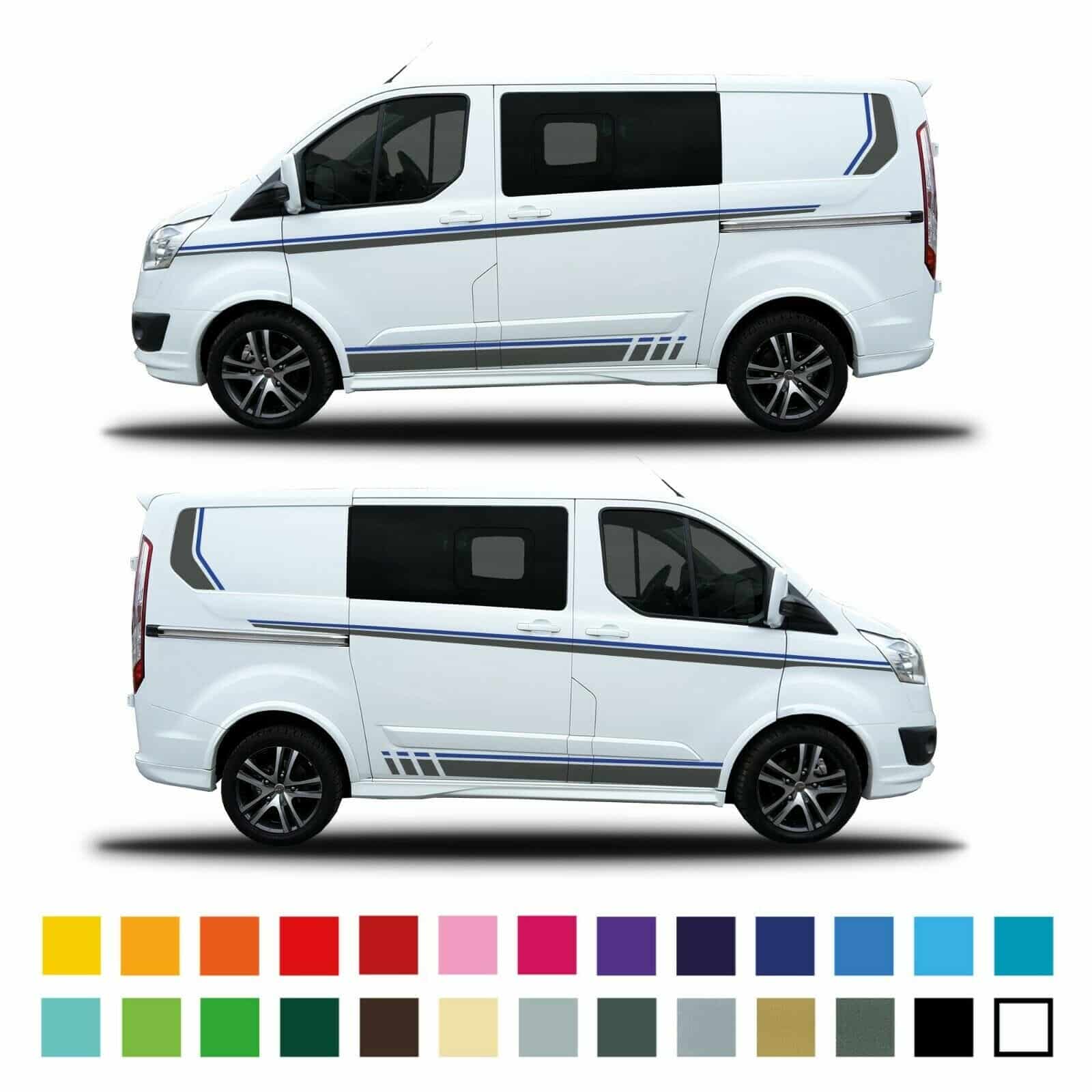 Ford Transit Custom Connect Racing Stripes Rs Sport Decals Graphics Stickers