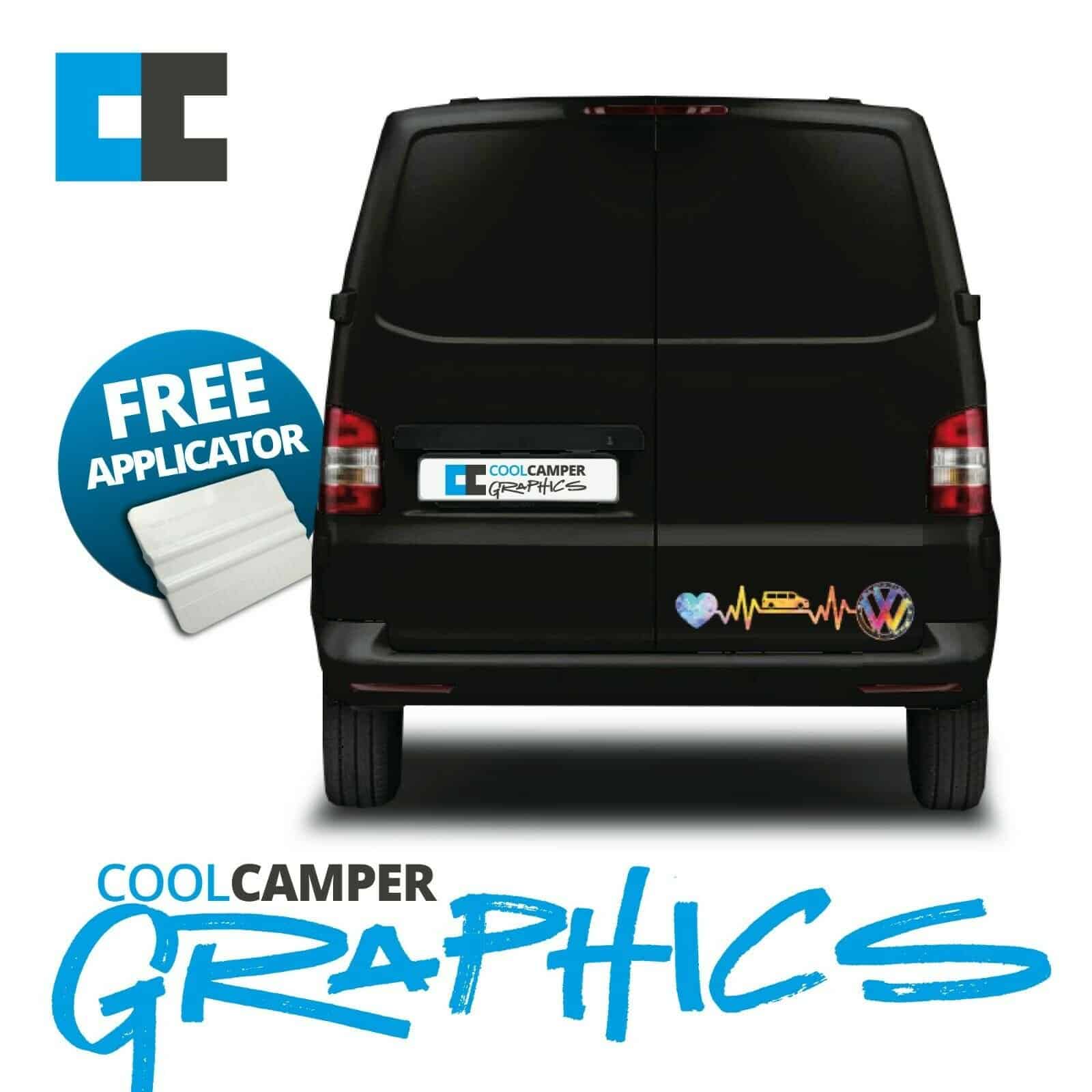 Vw Volkswagen T4 T5 T6 Camper Paint Special Edition Rear Heartbeat Graphic